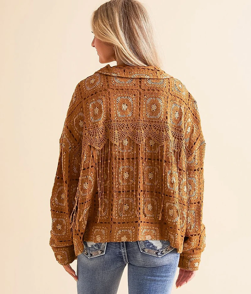 Crochet Fringe Jacket
