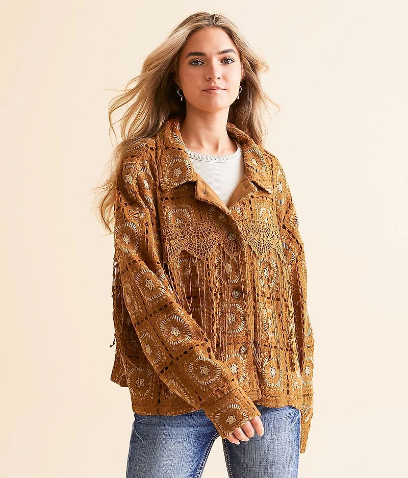 Crochet Fringe Jacket