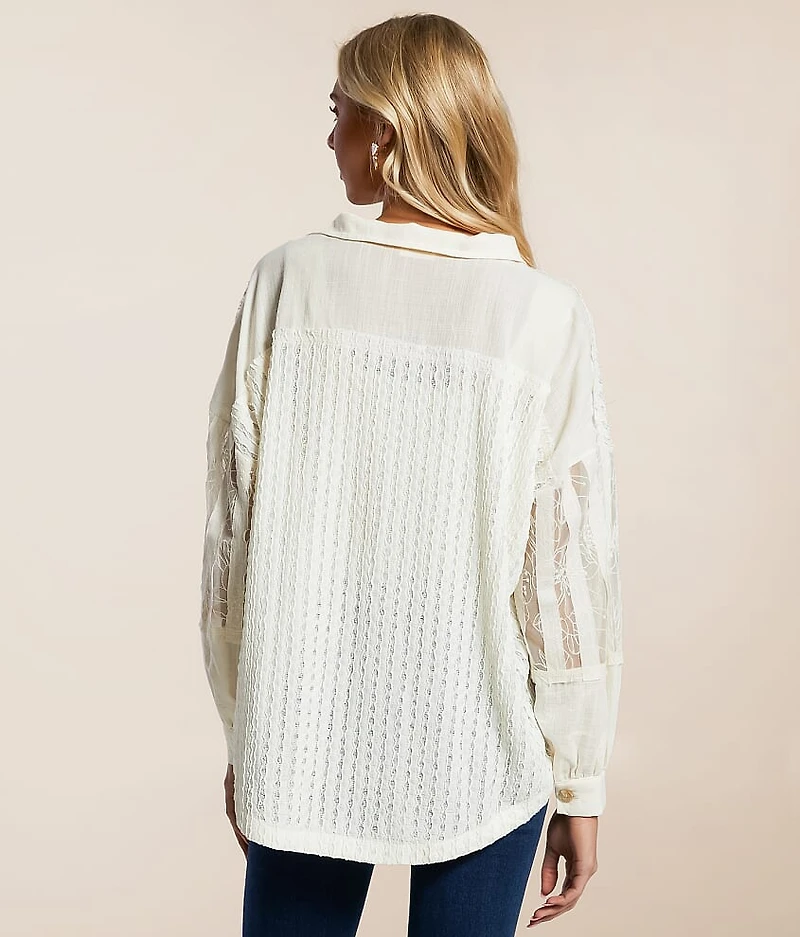 Pieced Lace Shirt