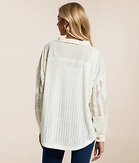 Pieced Lace Shirt