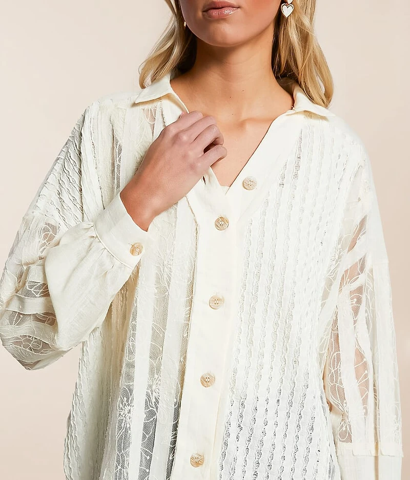 Pieced Lace Shirt