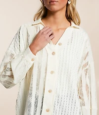 Pieced Lace Shirt