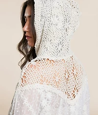 Mixed Lace Hoodie