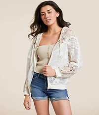 Mixed Lace Hoodie