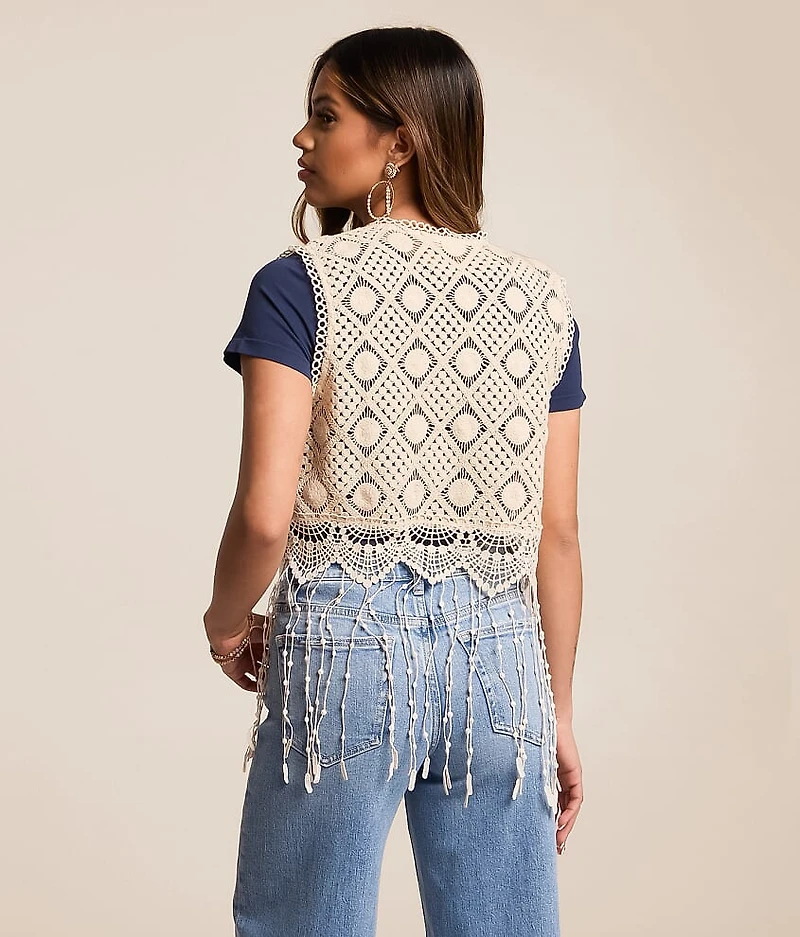Crochet Fringe Vest