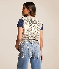 Crochet Fringe Vest
