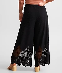 Swiss Dot Wide Leg Pant