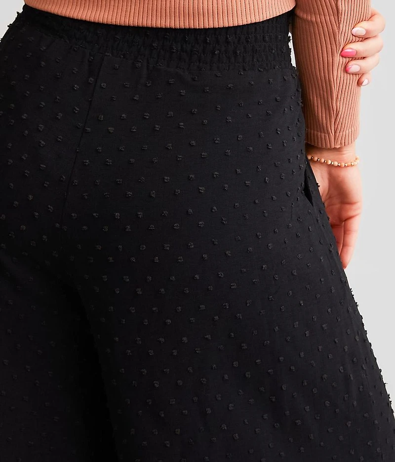 Swiss Dot Wide Leg Pant