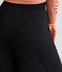 Swiss Dot Wide Leg Pant