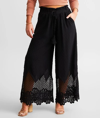 Miss Me Swiss Dot Wide Leg Pant