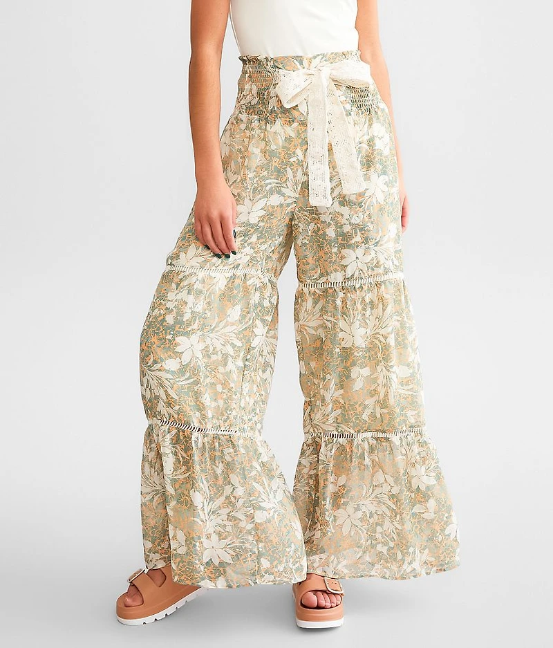 Floral Wide Leg Pant