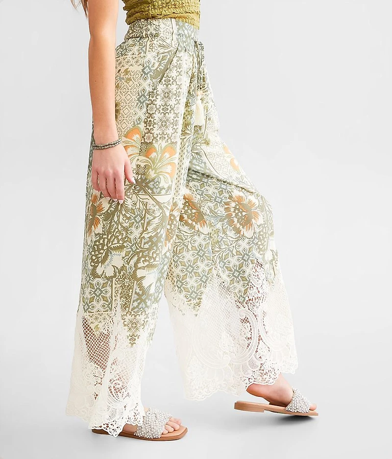 Floral Crochet Beach Pant