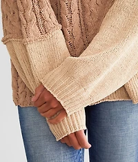 Cable Knit Turtleneck Sweater