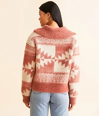 Eyelash Aztec Sweater