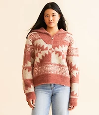 Eyelash Aztec Sweater
