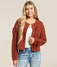 Eyelash Lace Cardigan Sweater