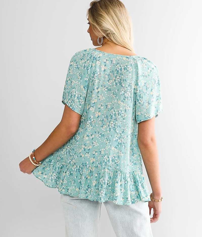 Crochet Babydoll Top