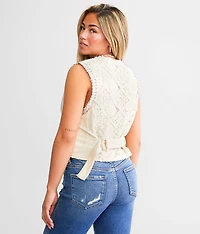 Pieced Crochet Vest