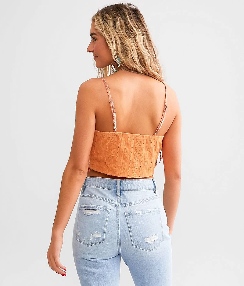 Crochet Fringe Hanky Hem Tank Top