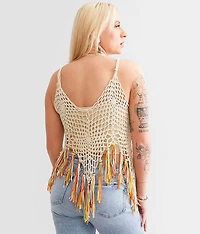 Crochet Fringe Tank Top