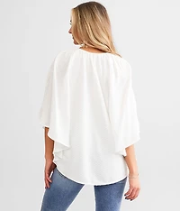 Swiss Dot Chiffon Top