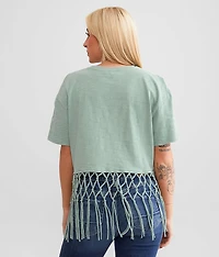 Macrame Fringe Top