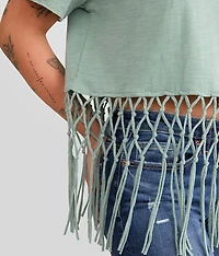 Macrame Fringe Top