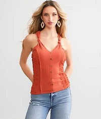 Knotted Strap Tank Top