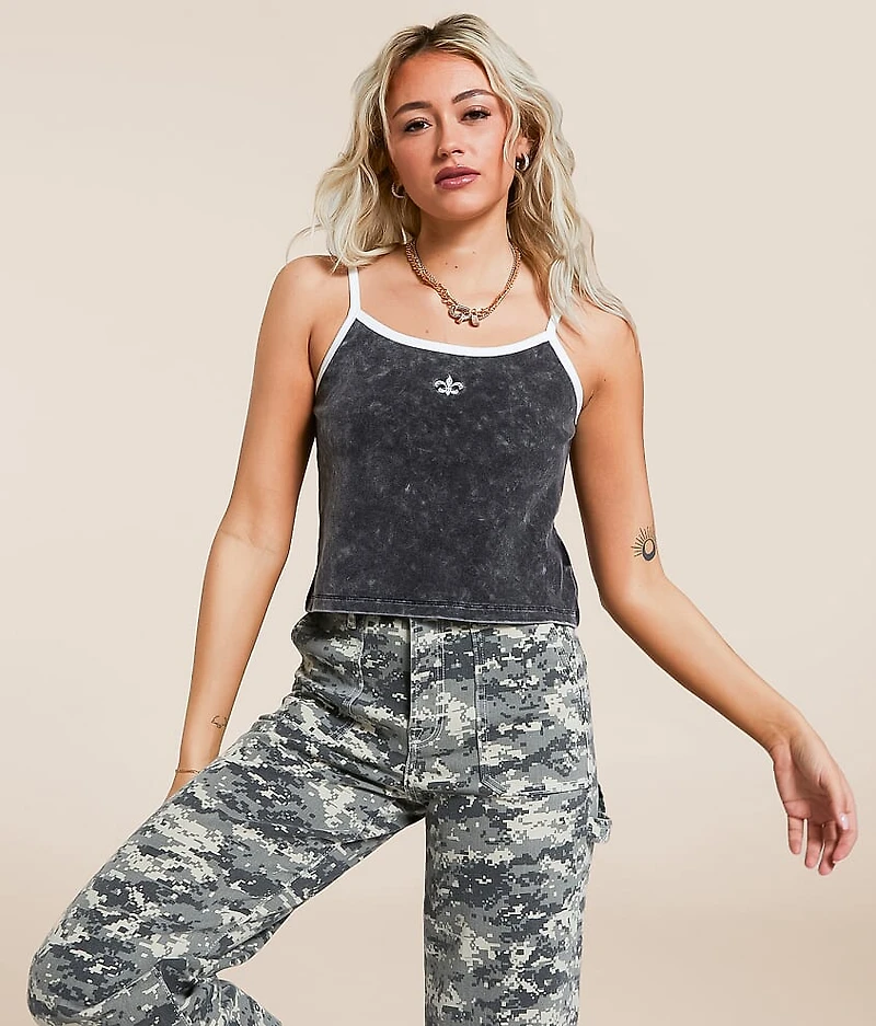 Fluer De Lis Cropped Tank Top