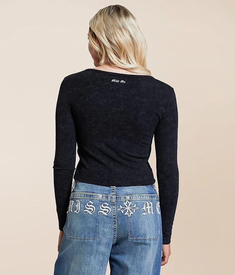 Label Washed Top