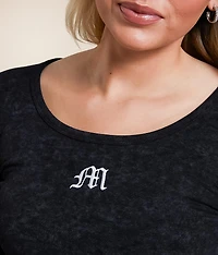 Label Washed Top