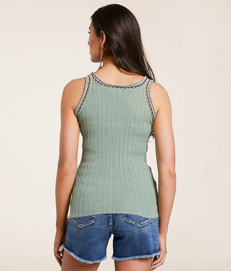 Crochet Sweater Tank Top