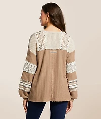 Pieced Crochet Henley