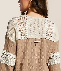 Pieced Crochet Henley