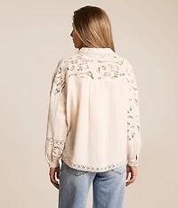 Pieced Crochet Shirt
