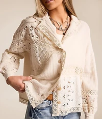 Pieced Crochet Shirt