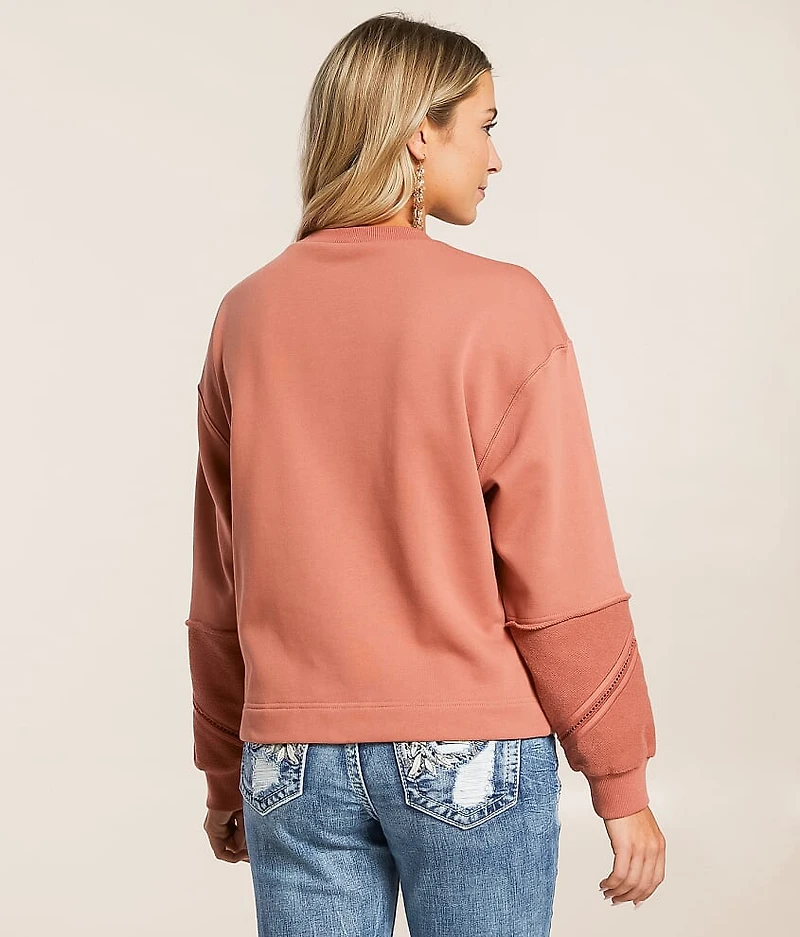 Pieced Lace Pullover