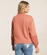 Pieced Lace Pullover
