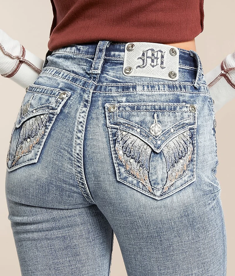 High Rise Skinny Stretch Cuffed Jean