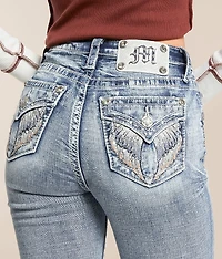 High Rise Skinny Stretch Cuffed Jean