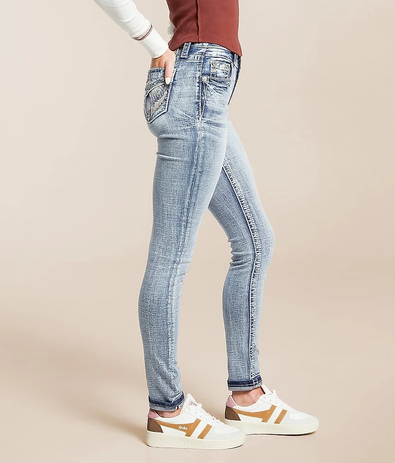 High Rise Skinny Stretch Cuffed Jean