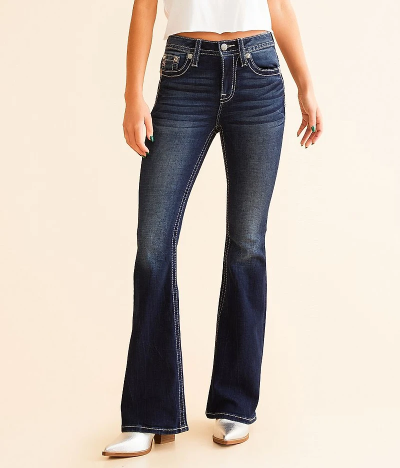 High Rise Flare Stretch Jean