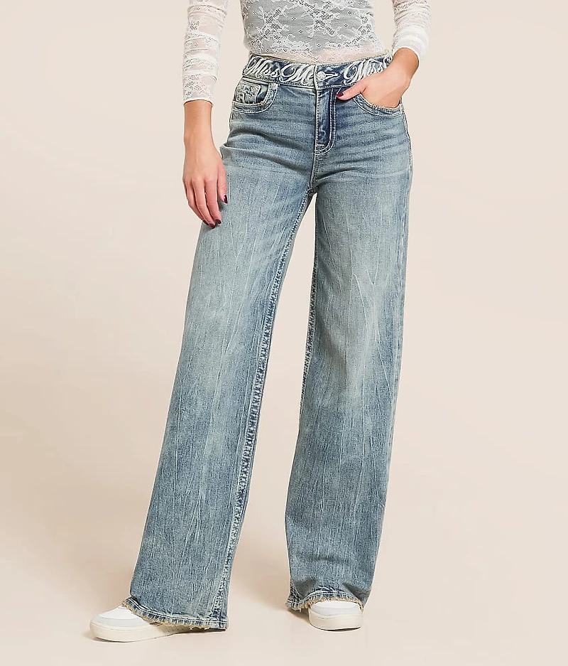 High Rise Wide Leg Stretch Jean