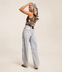 High Rise Barrel Stretch Jean