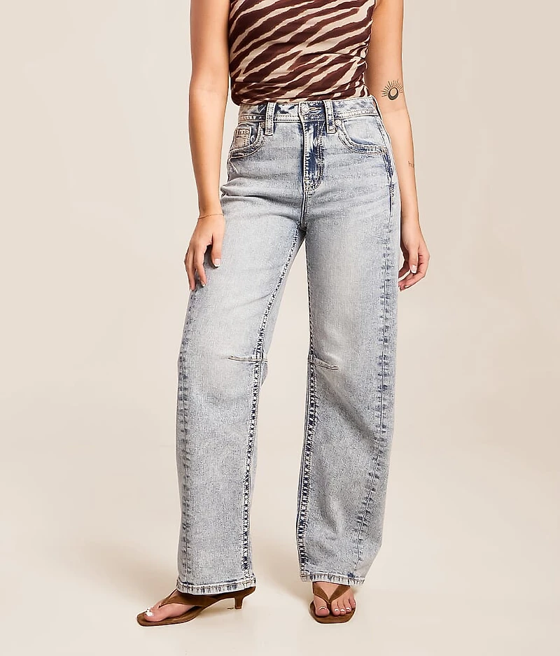 High Rise Barrel Stretch Jean