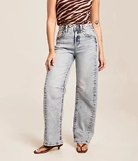 High Rise Barrel Stretch Jean
