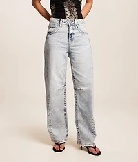 High Rise Barrel Stretch Jean