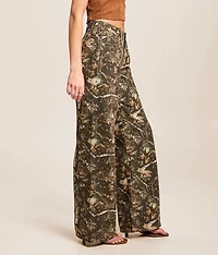 High Rise Wide Leg Camo Jean