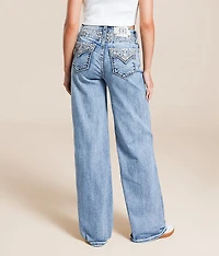 High Rise Wide Leg Stretch Jean