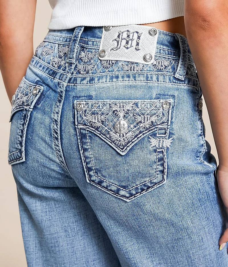 High Rise Wide Leg Stretch Jean